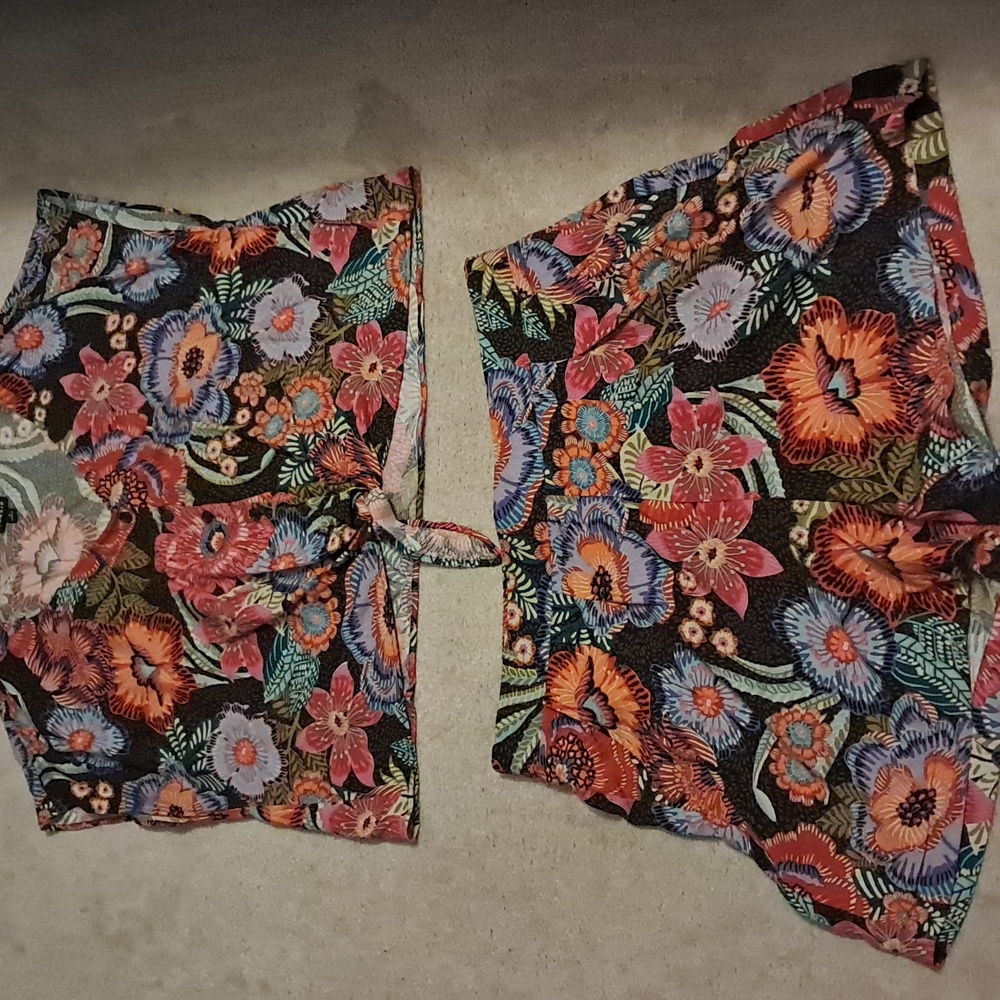 Challis Dolman tie Crop Top And Short Set